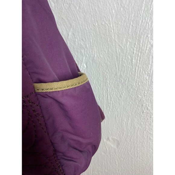FOSSIL KEY-PER NYLON QUILTED MESSENGER BAG PURPLE SIDE POCKETS 16 X 10 - Picture 5 of 8